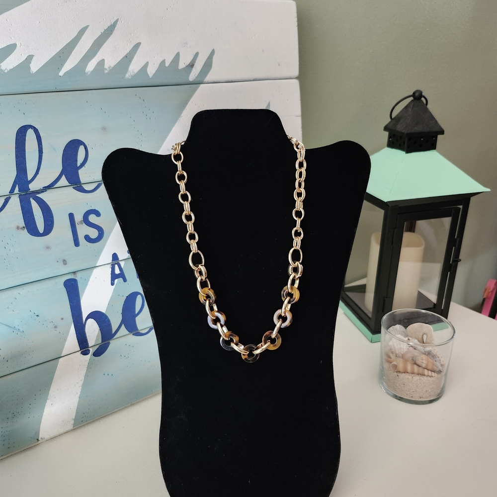 White House Black Market Gold and Silver Necklace